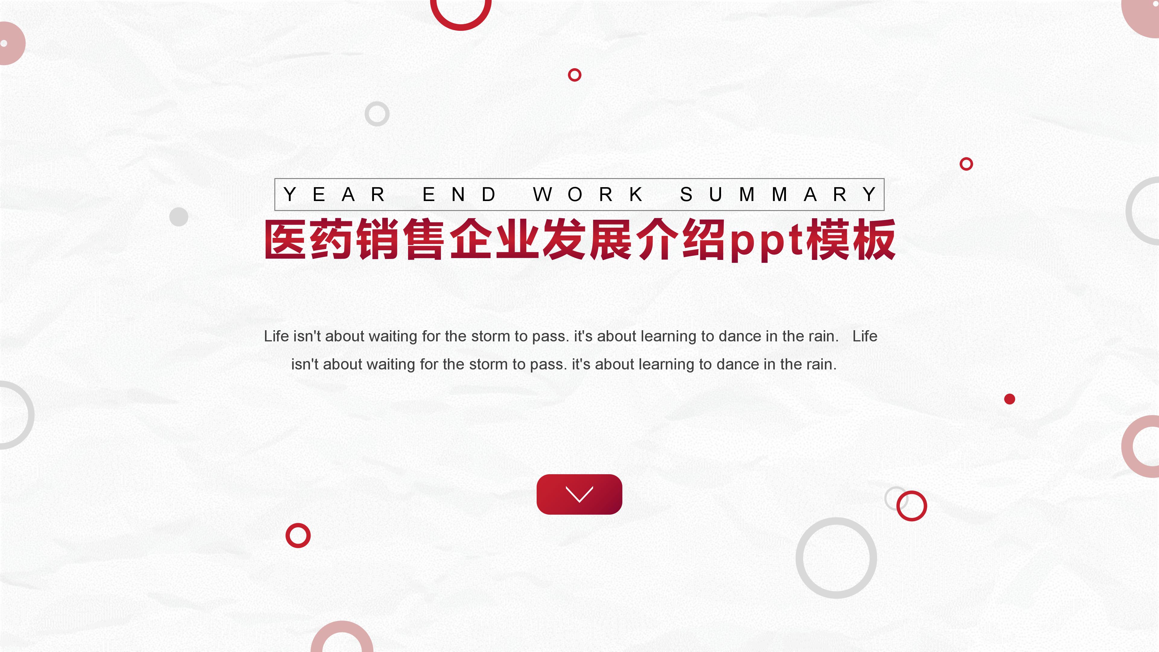 医药销售企业发展介绍ppt模板