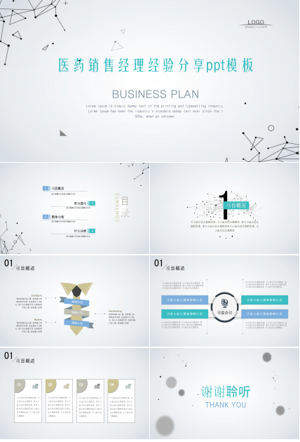 医药销售经理经验分享ppt模板
