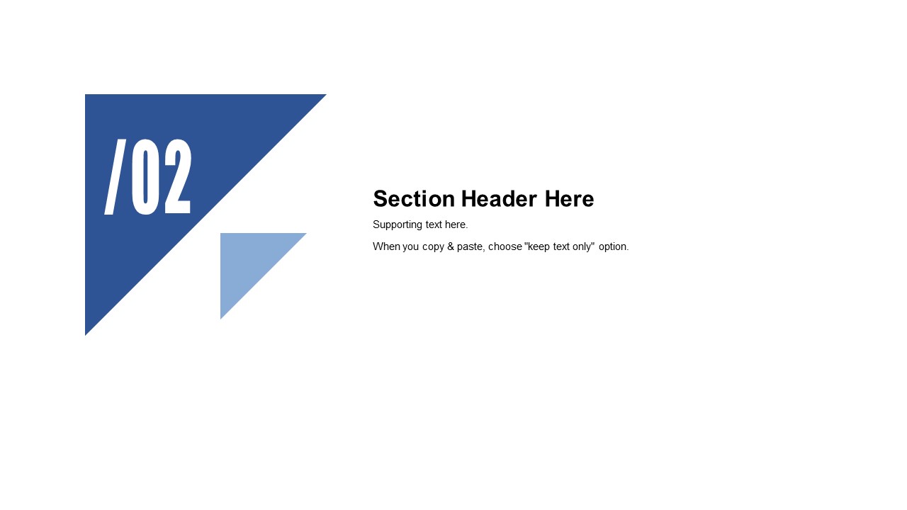 几何图形裁图几何风商务蓝工作总结ppt模板