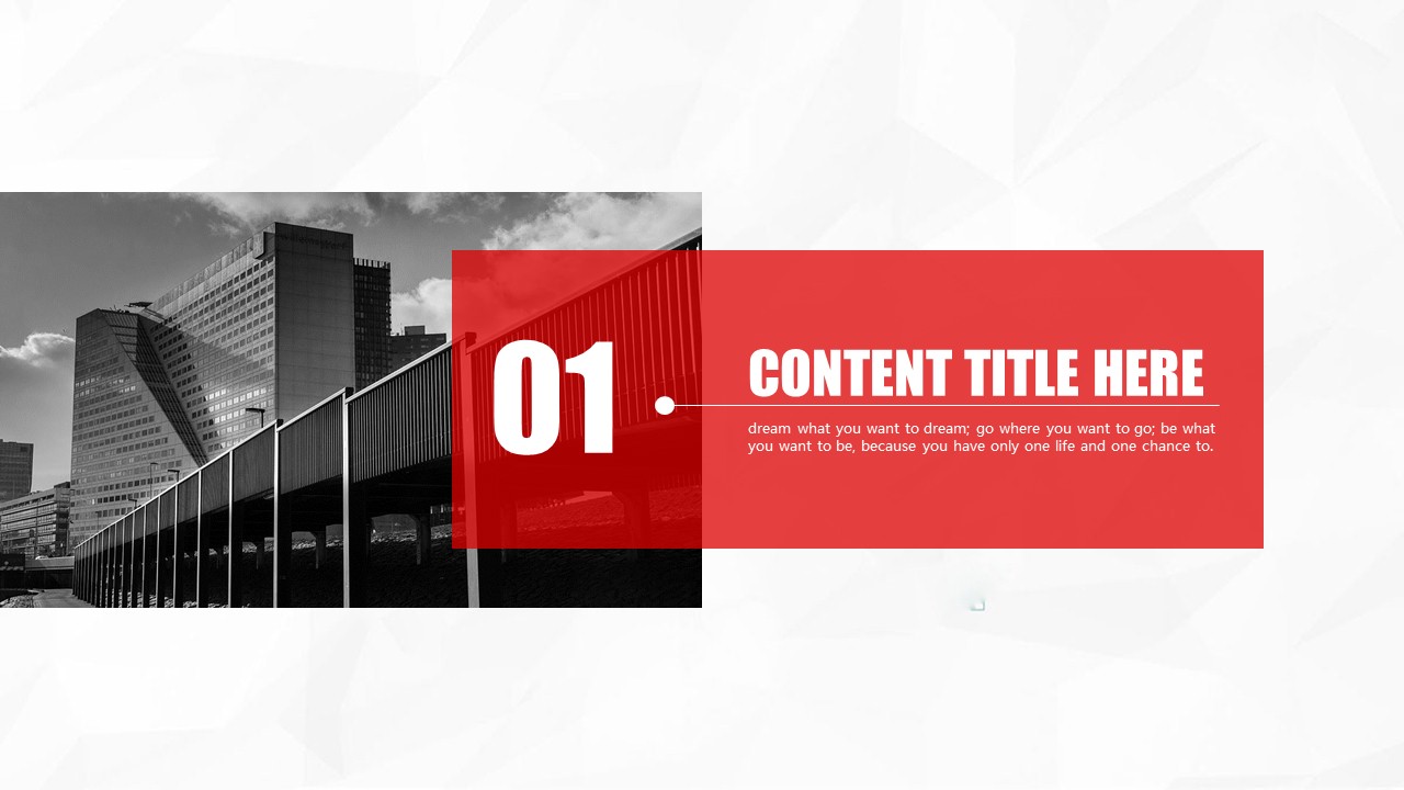 淡雅灰低面风背景红灰大气商务年终汇报ppt模板