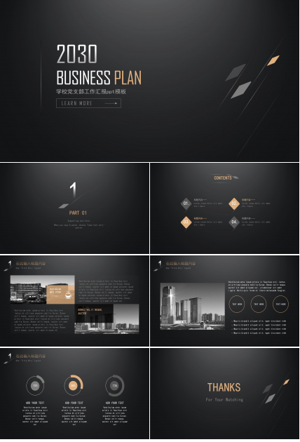 学校党支部工作汇报ppt模板