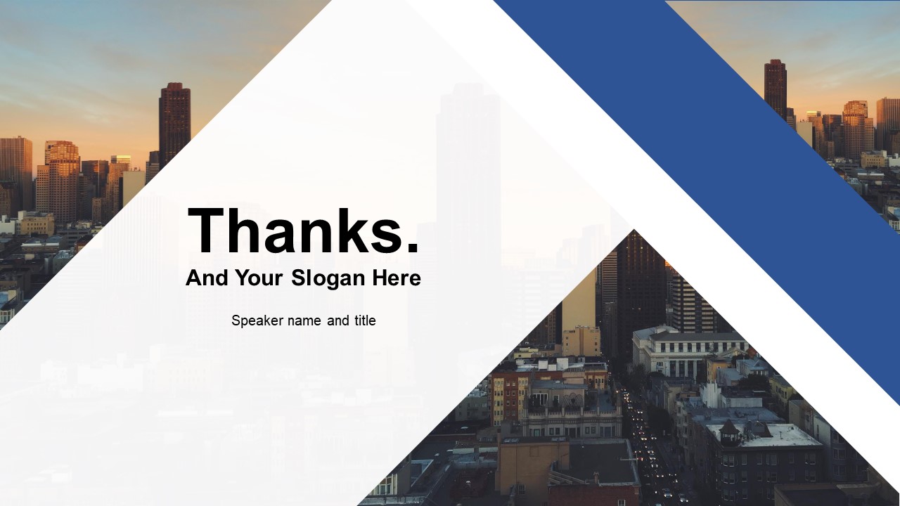 几何图形裁图几何风商务蓝工作总结ppt模板