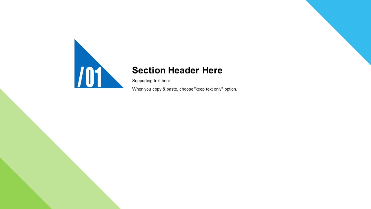 简约几何风蓝绿小清新商务工作计划通用ppt模板