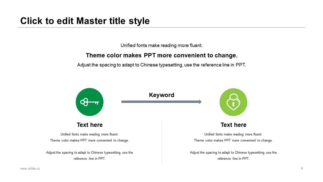 几何三角形创意清新绿配色简约商务通用ppt模板