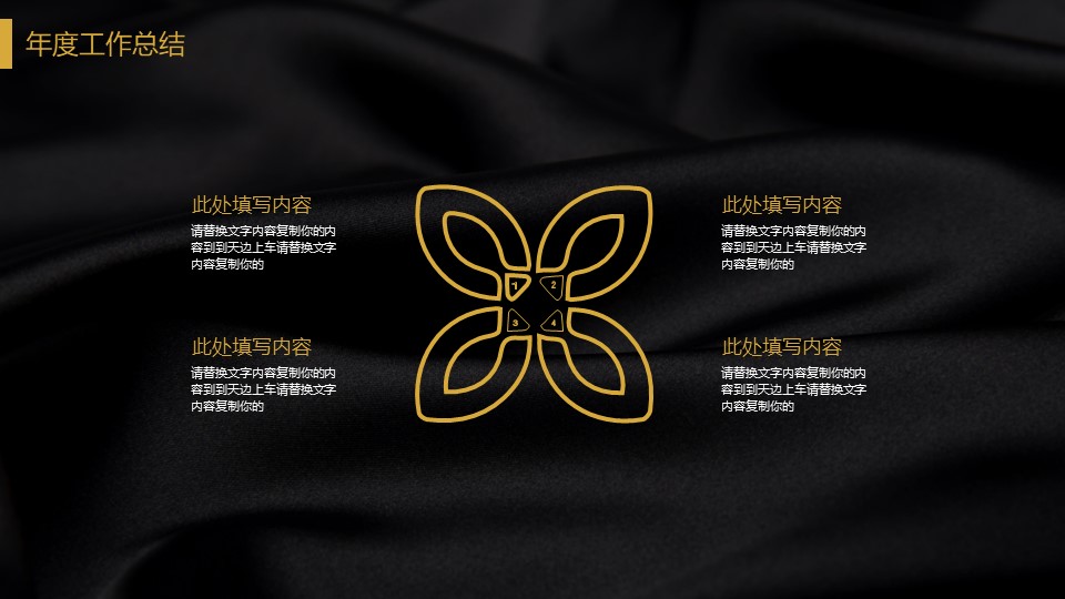 简约大气黑金商务风工作汇报通用ppt模板