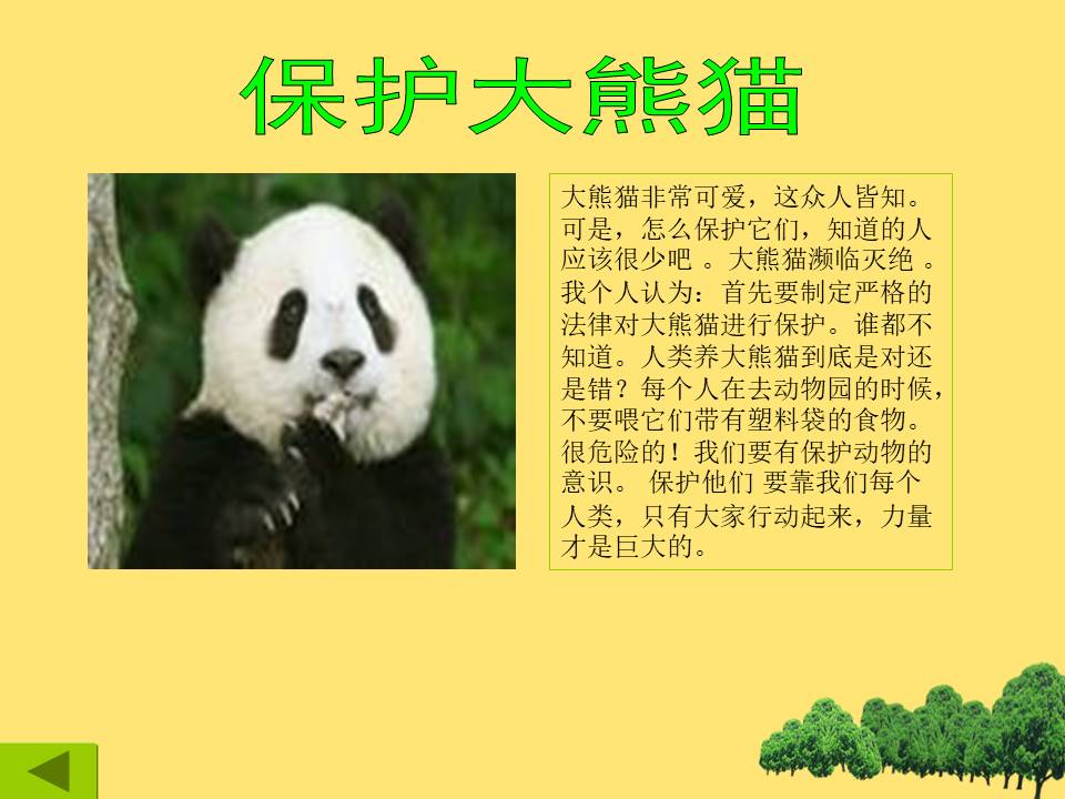 以保护珍稀野生动物为主题的ppt