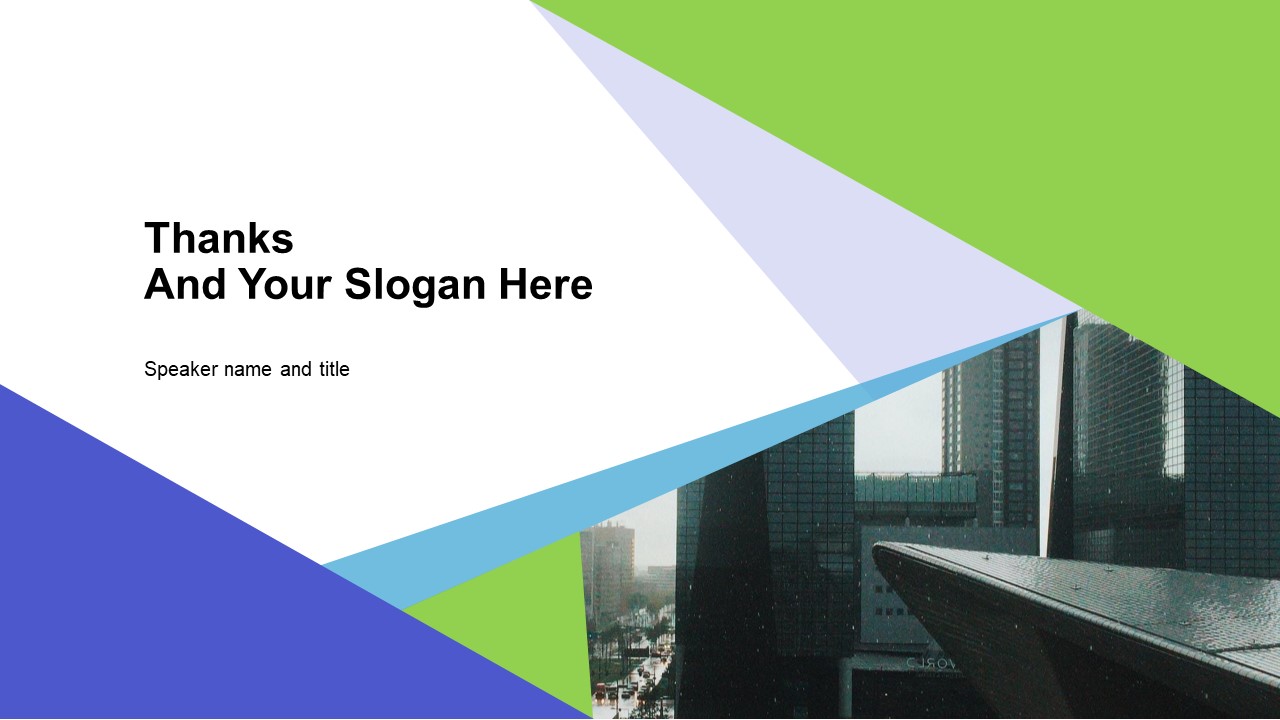 创意蓝绿小清新扁平简约商务通用ppt模板