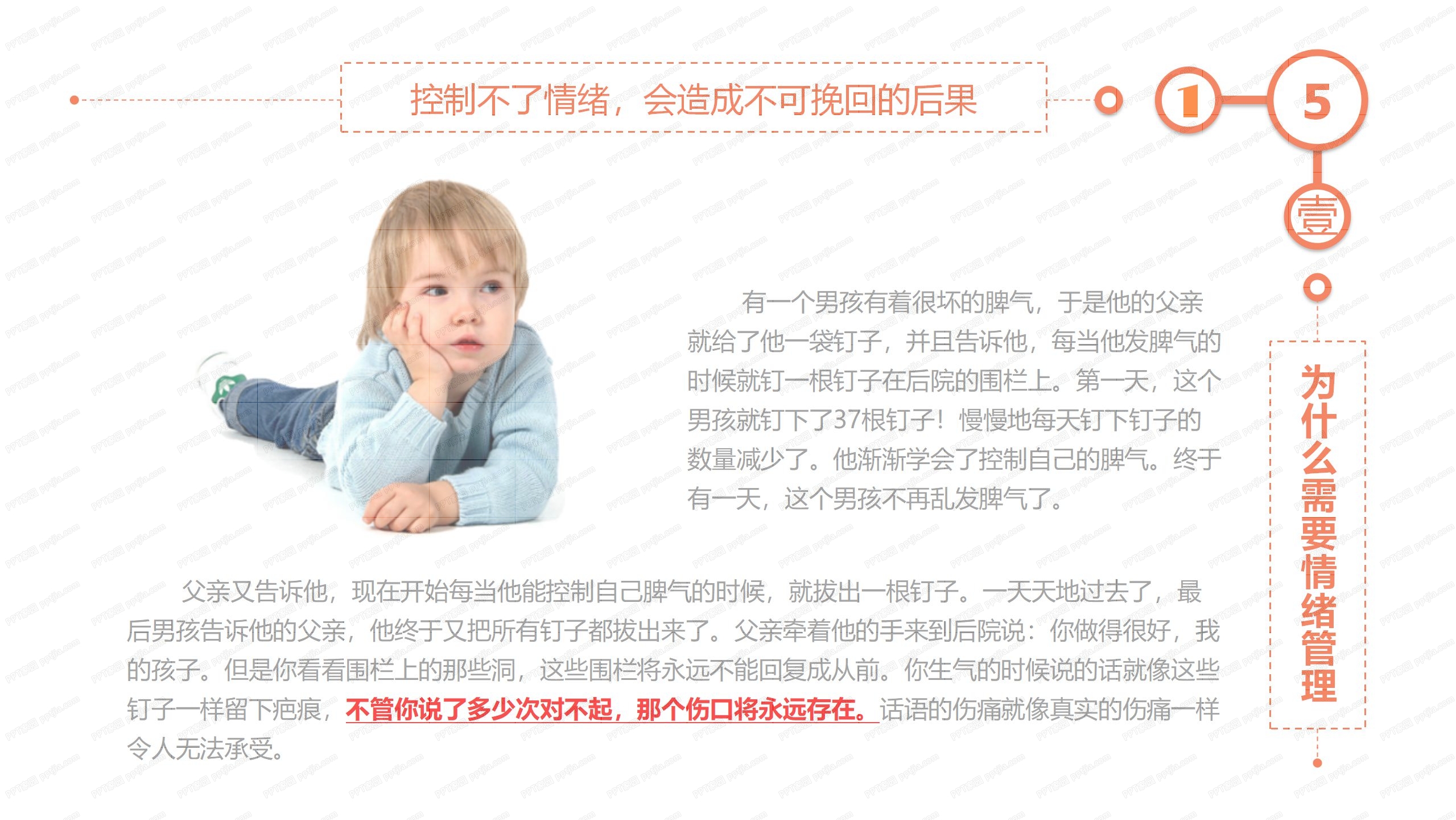 精美情绪管理培训ppt模板