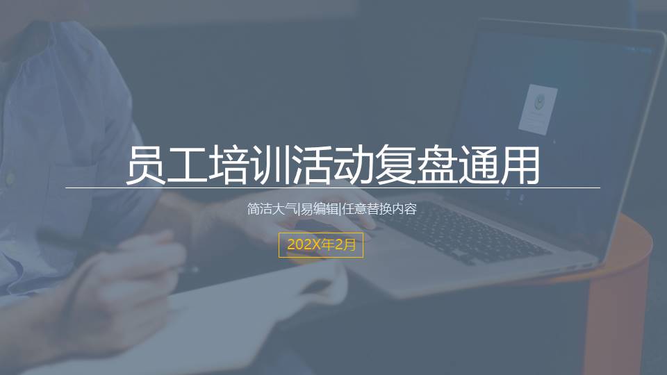 员工培训活动复盘ppt模板