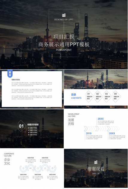项目月度汇报ppt 
