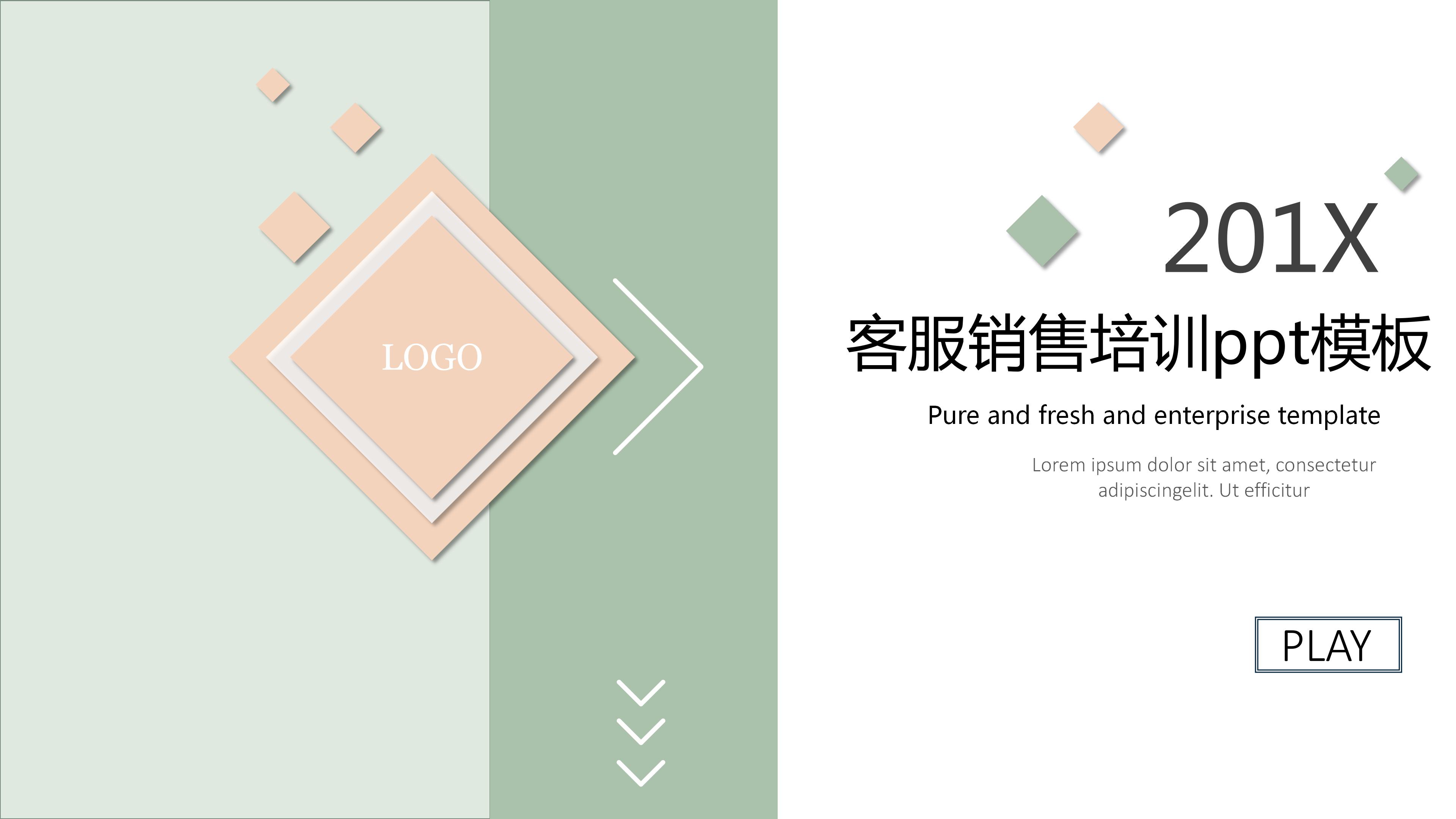 客服销售培训ppt模板