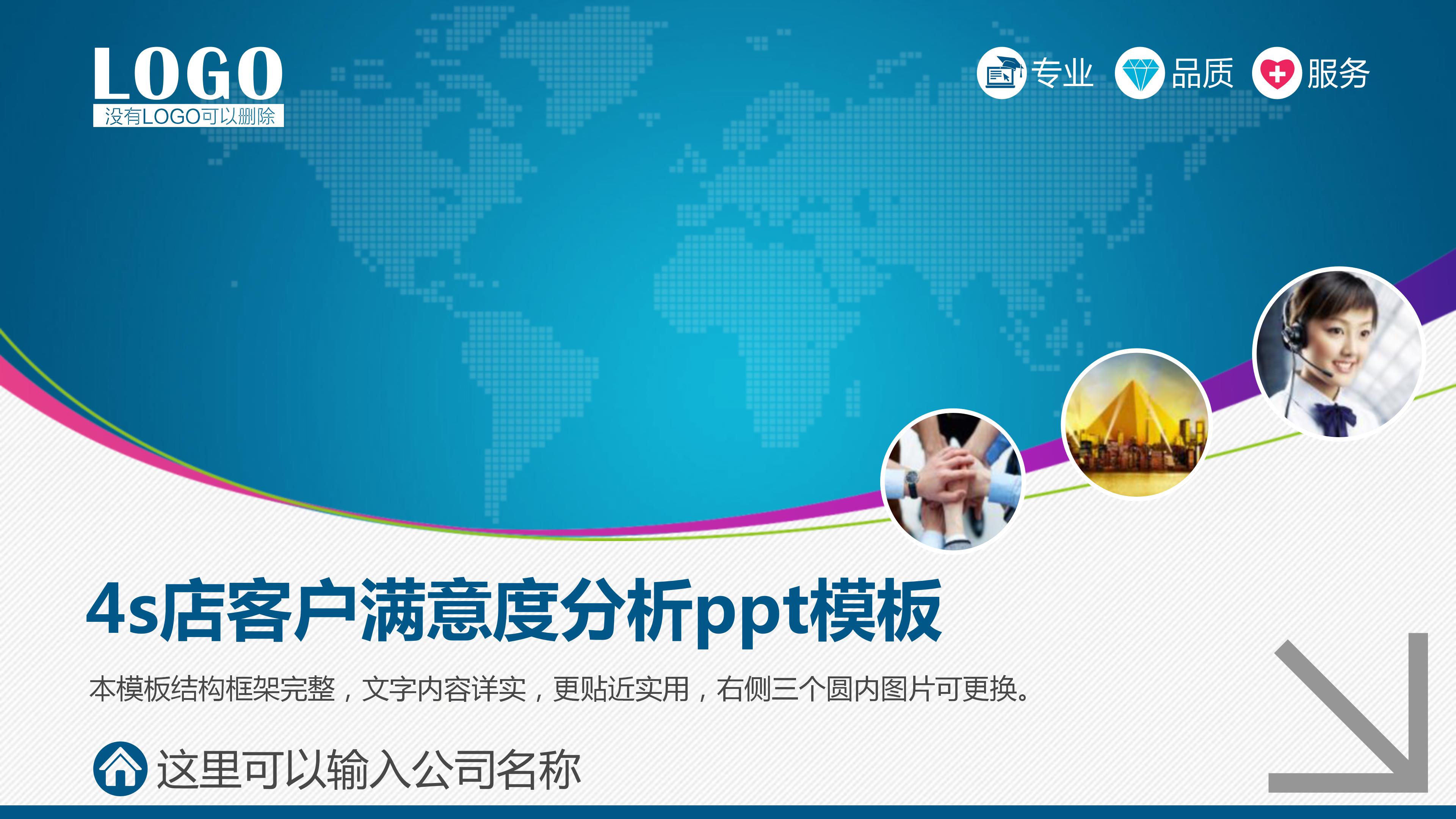 4s店客户满意度分析ppt模板