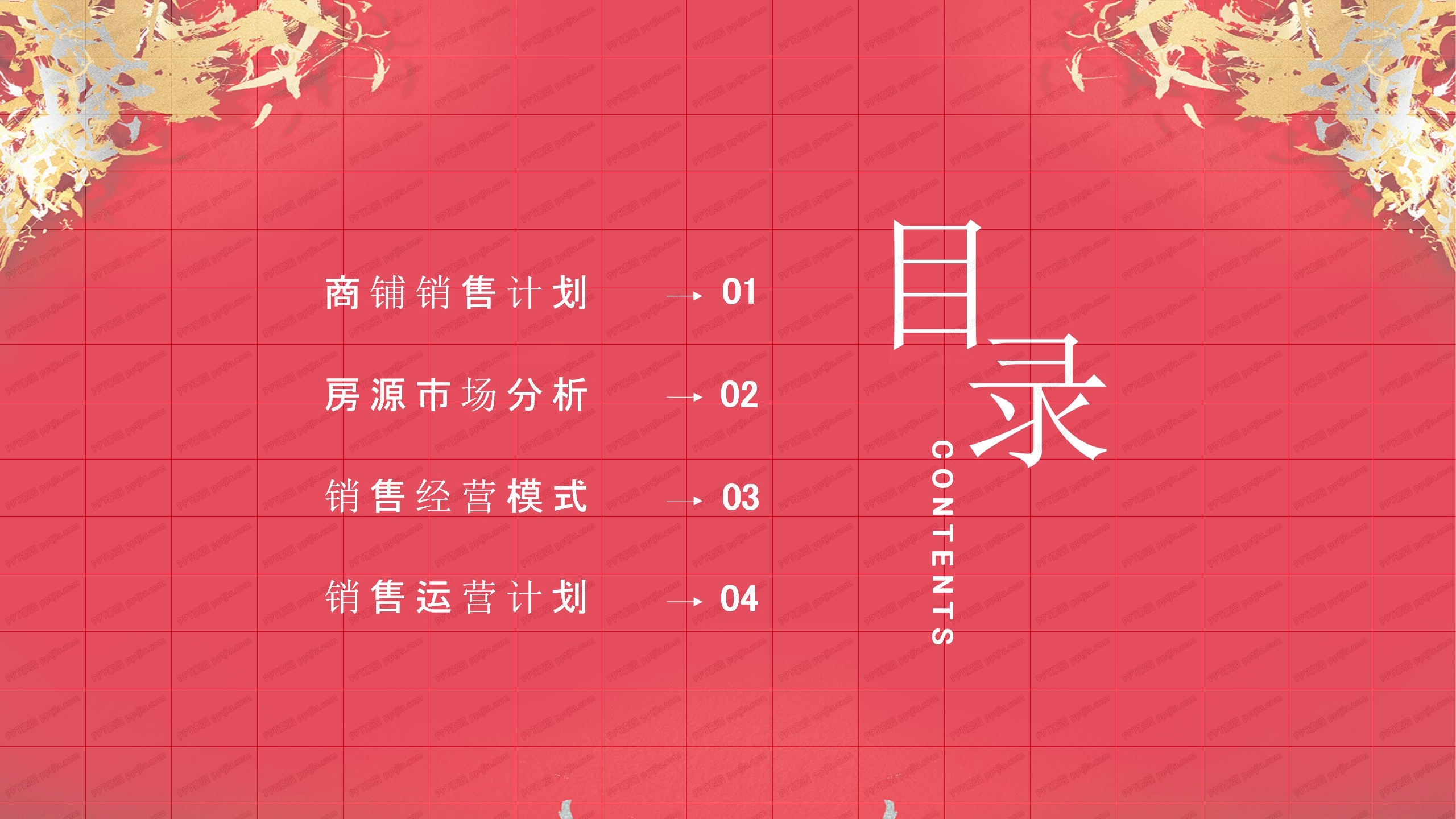 2020房地产业经营计划ppt模板