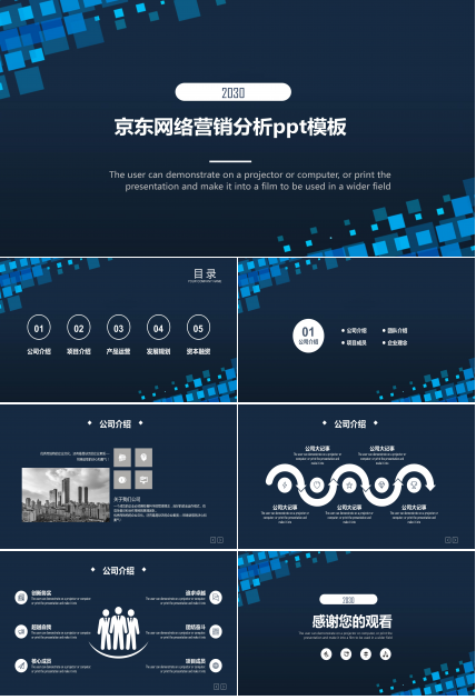 京东网络营销分析ppt模板