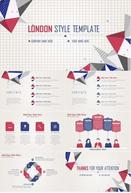 英国风ppt模板免费 