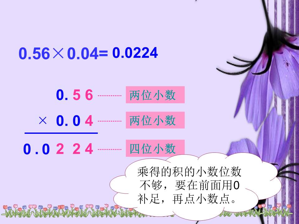 小数乘分数ppt模板