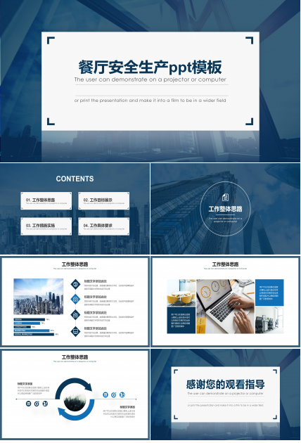 餐厅安全生产ppt模板