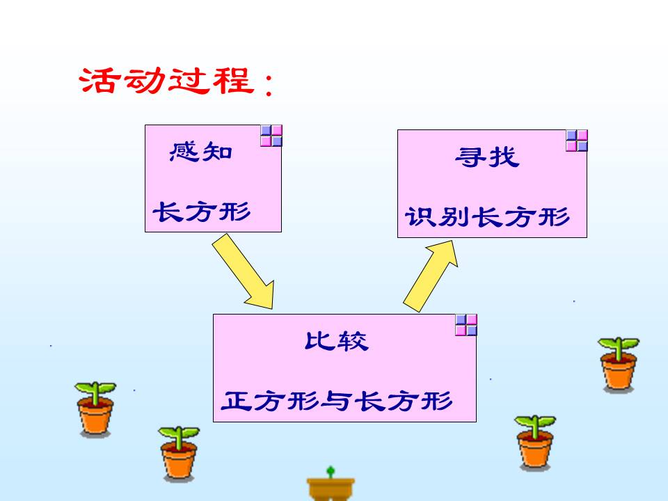 小学长方形制作ppt模板 