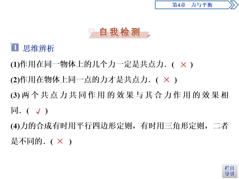 高中物理说课力的合成ppt模板