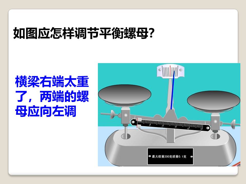 量筒的使用ppt学习使用天平和量筒