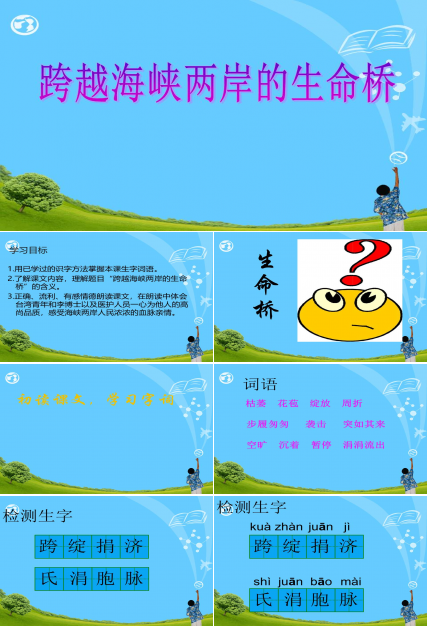 跨越海峡的生命桥ppt 