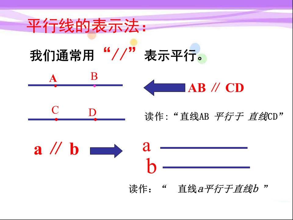 平行线ppt课件模板