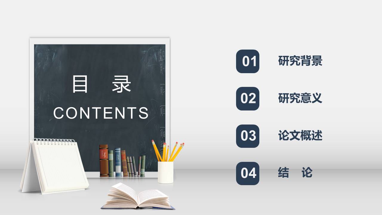 课题研究立项答辩ppt模板的内容