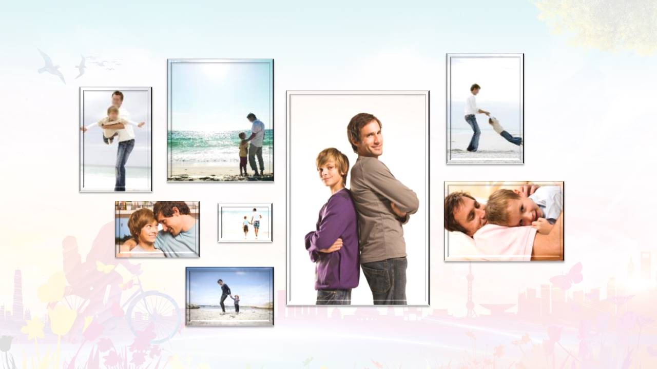 有关父亲的ppt模板 