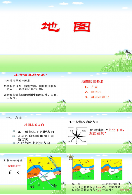 地图课件ppt模板