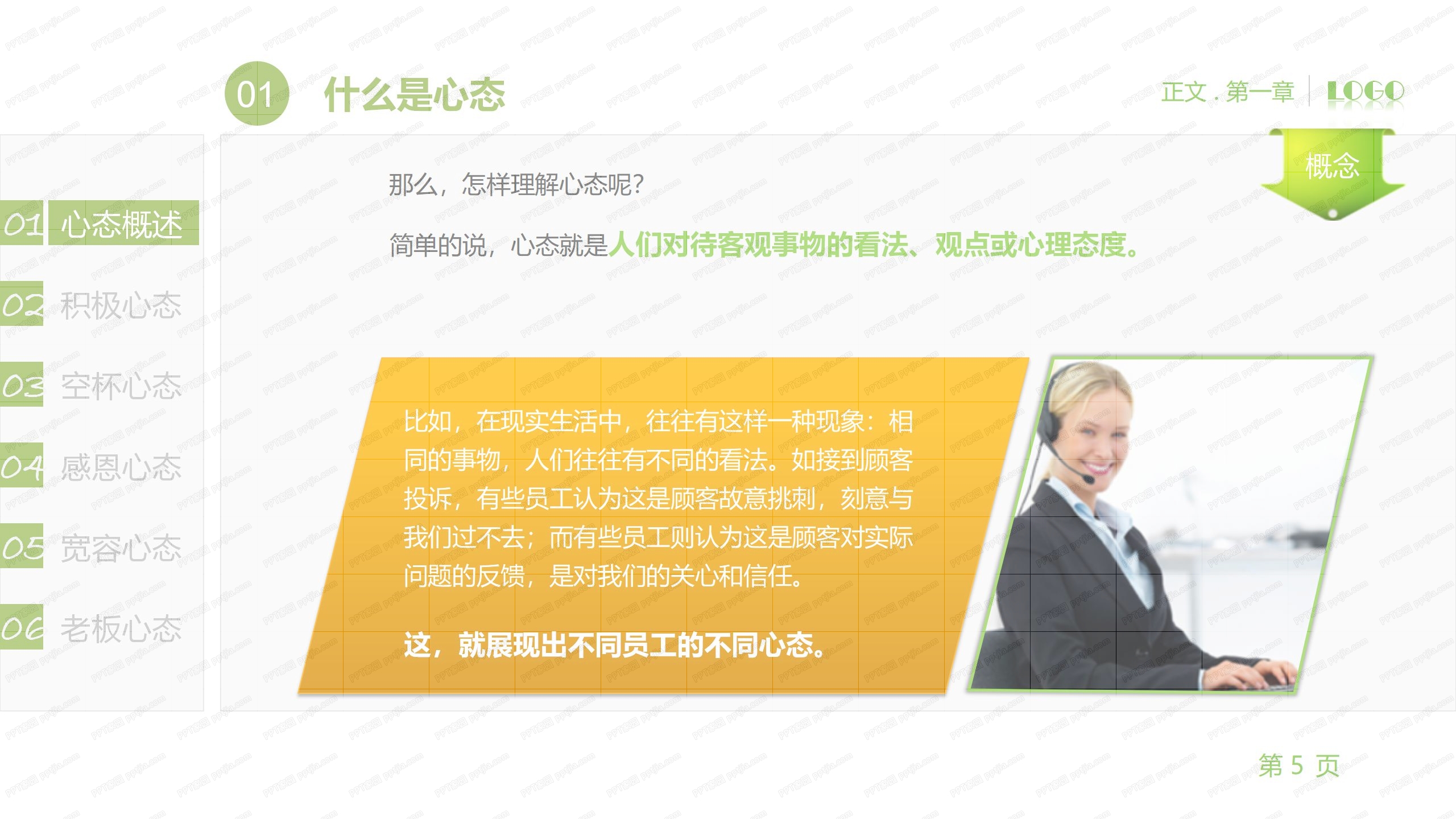 企业员工心态培训ppt课件模板