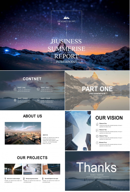 欧美风非凡图库企业介绍ppt模板