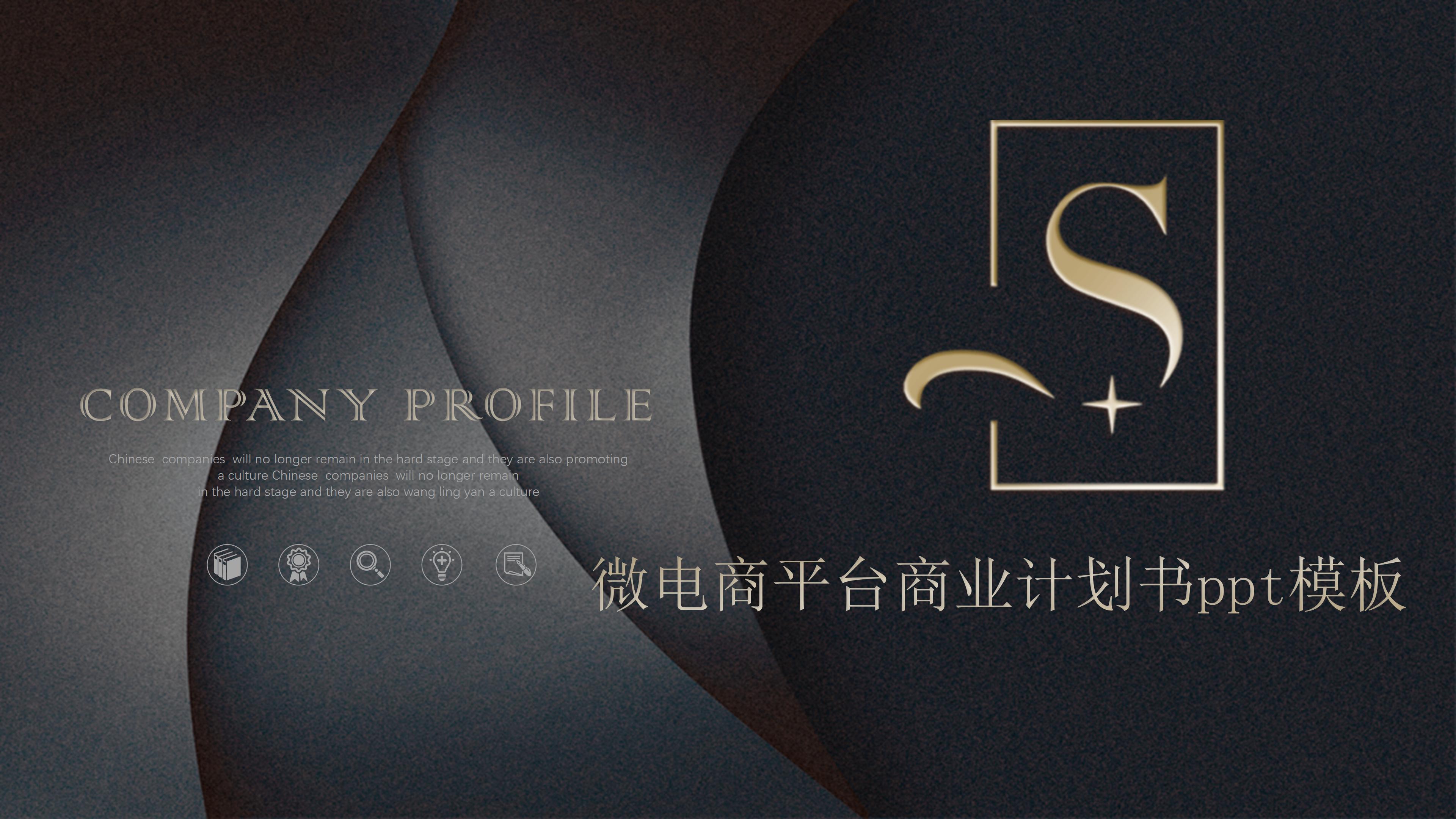 微电商平台商业计划书ppt模板