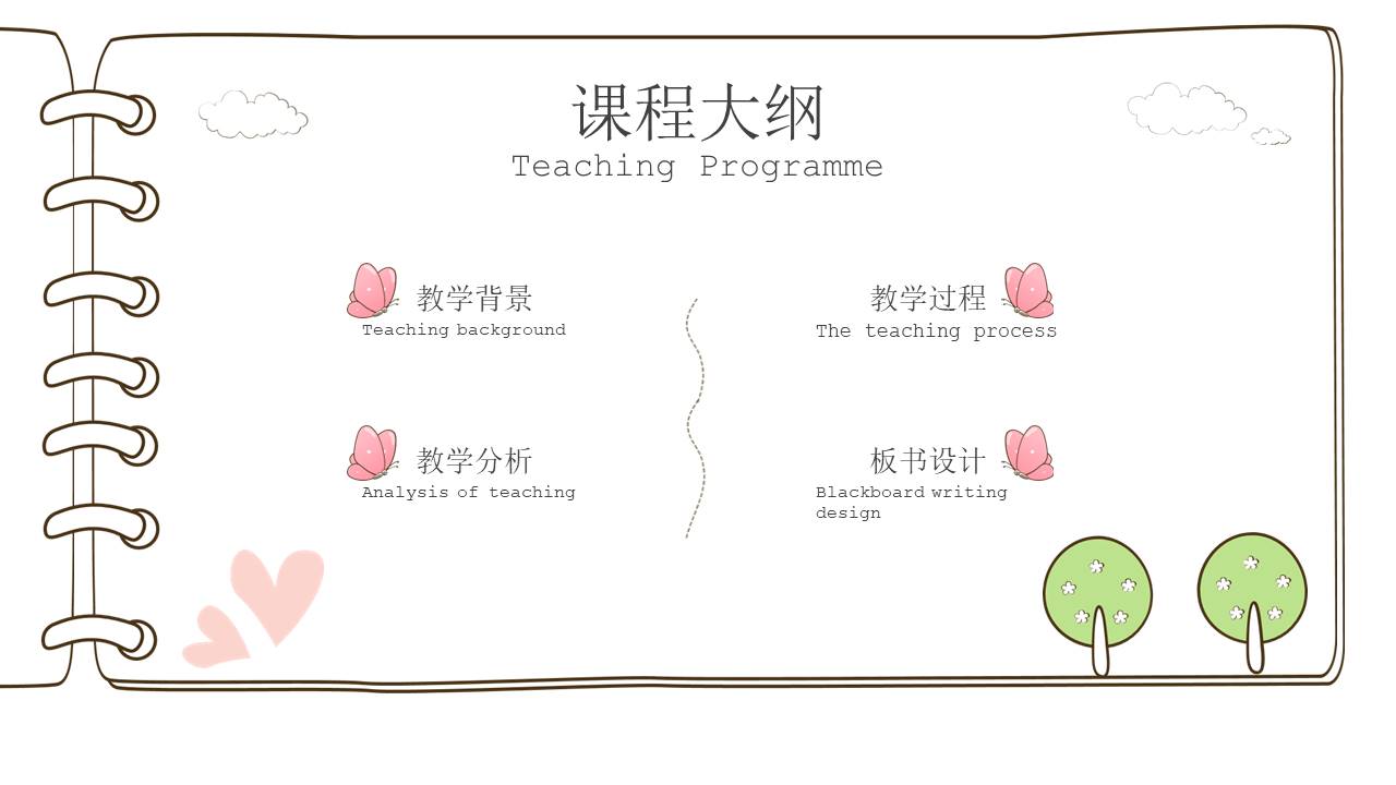 幼儿园可爱ppt图片