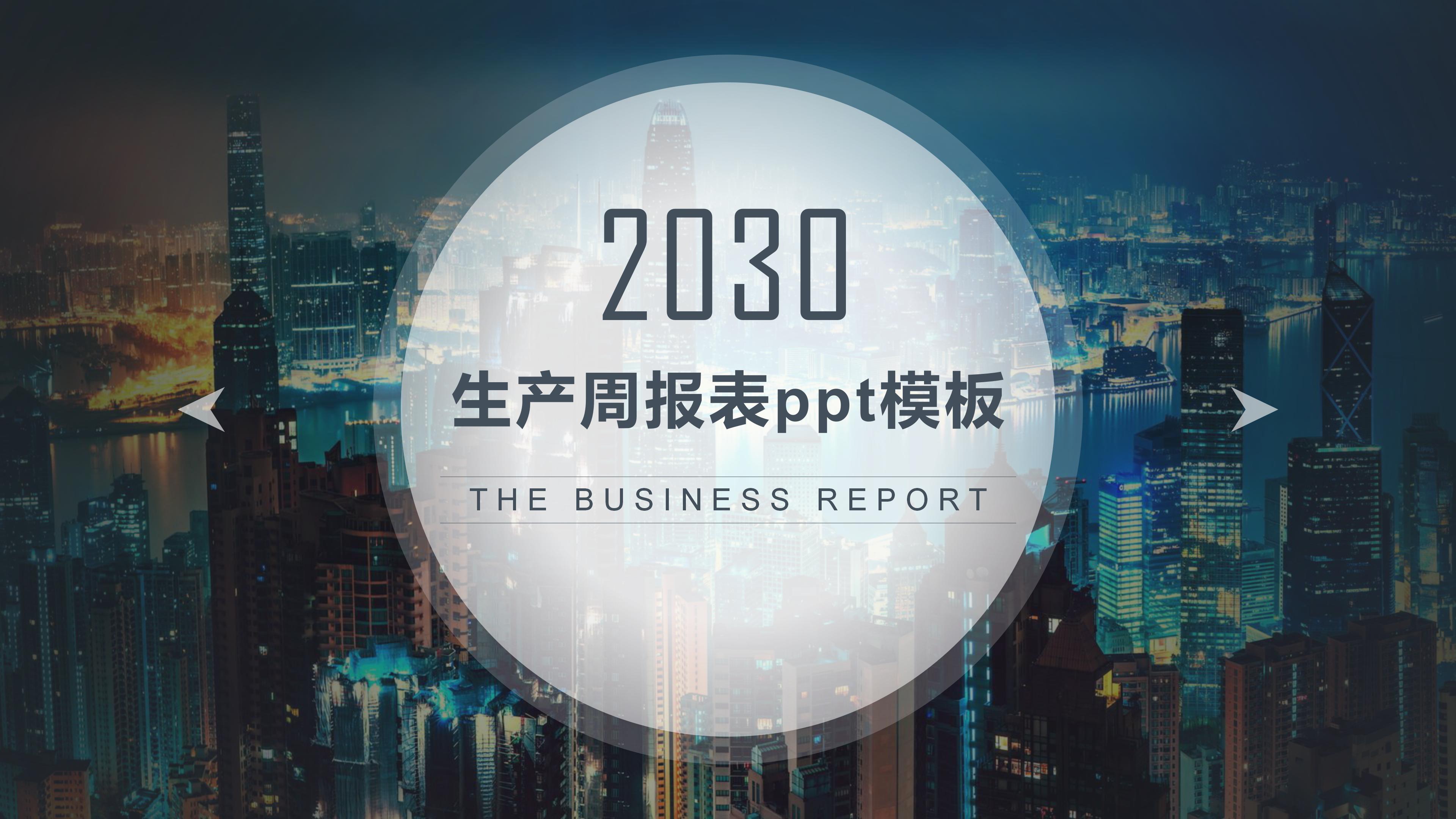 生产周报表ppt模板