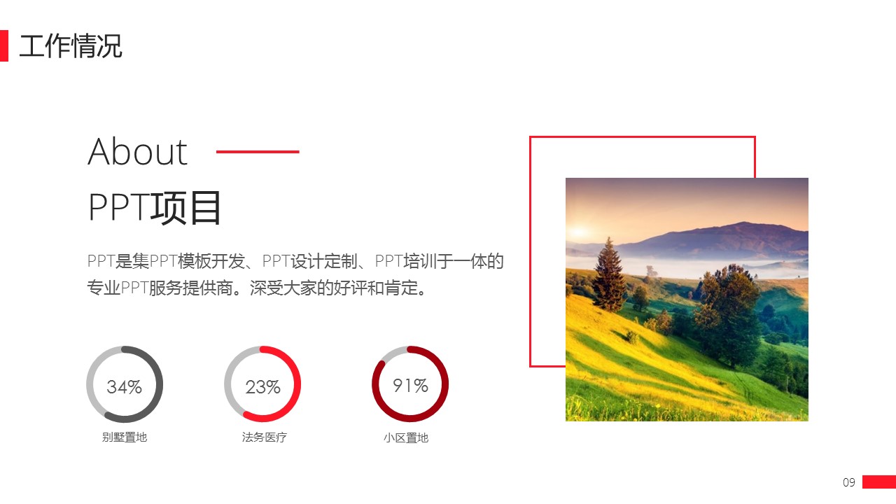 简洁年终工作总结ppt模板下载