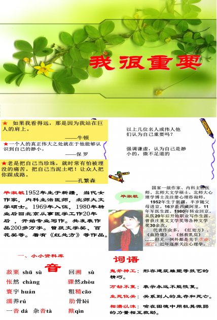 我很重要公开课ppt 