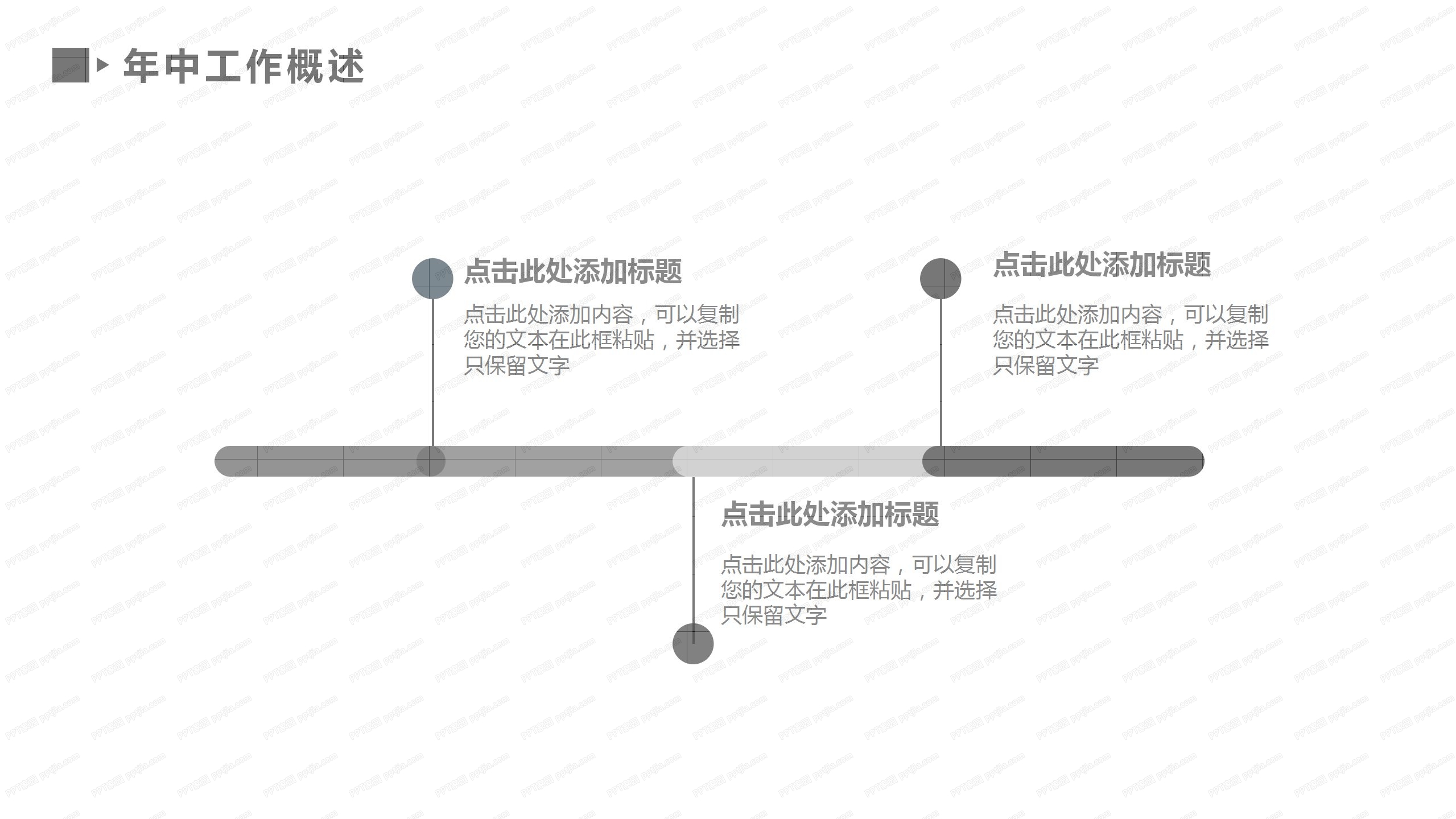 时尚简约风工作总结汇报ppt模板