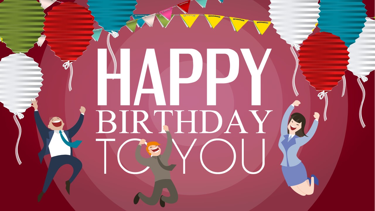 工作生日会ppt模板免费下载