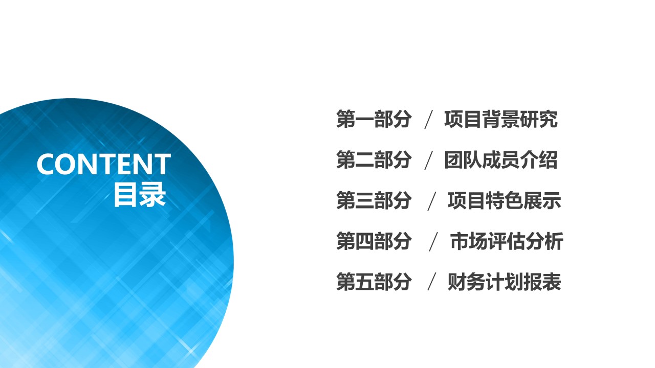 创业投资项目计划书ppt模板