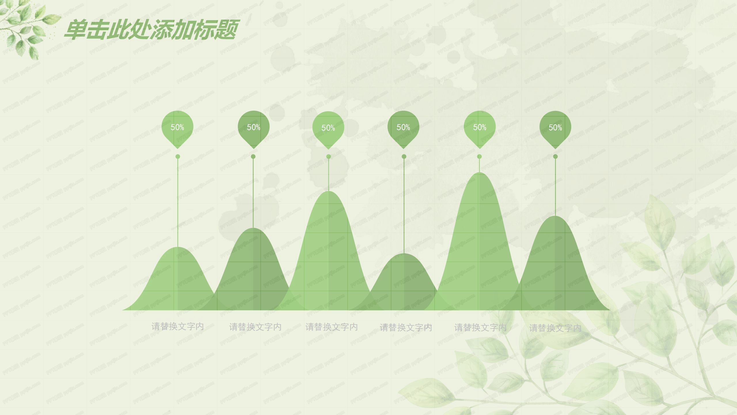 2020绿色简约新年工作计划ppt模板