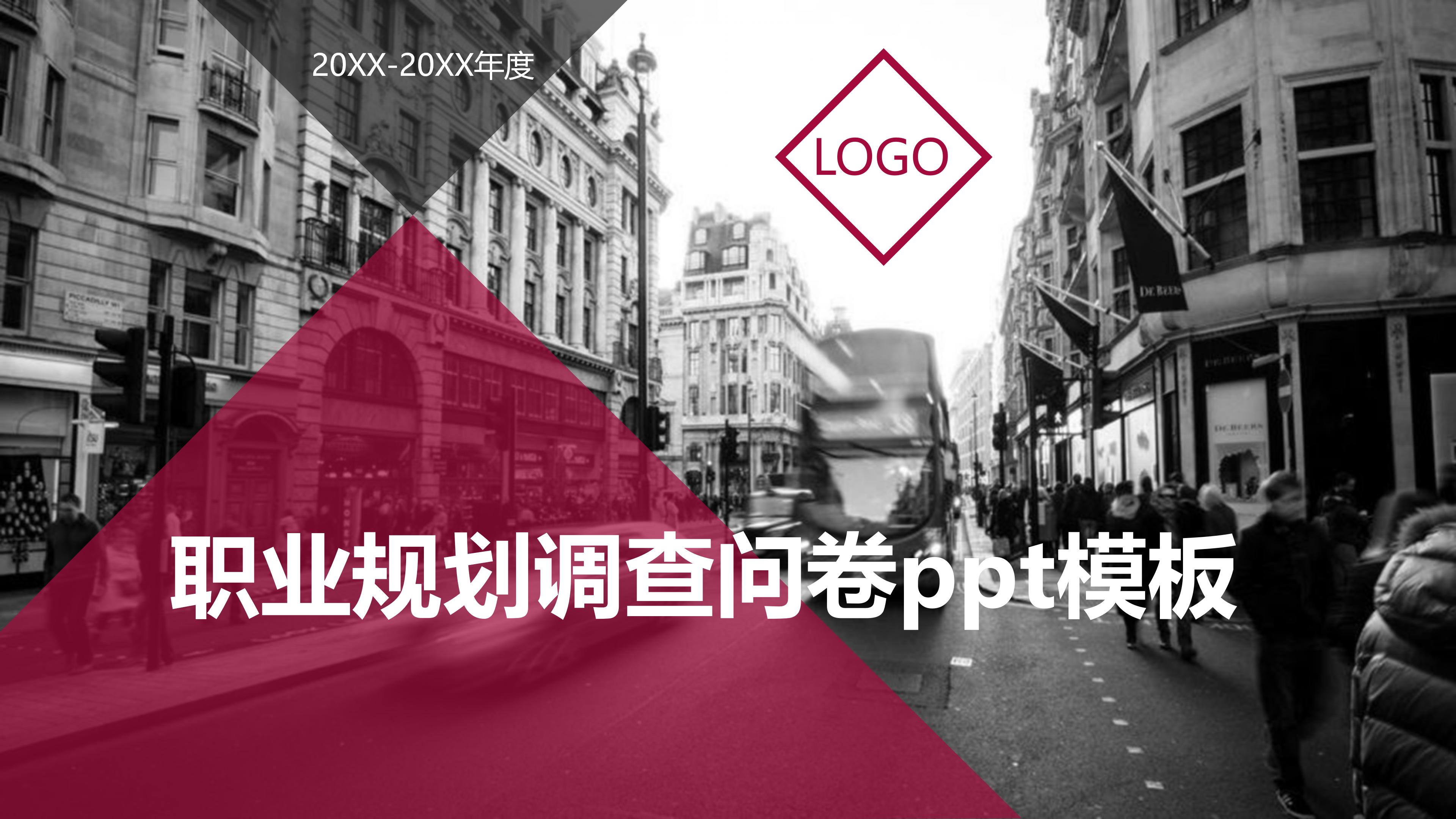 职业规划调查问卷ppt模板