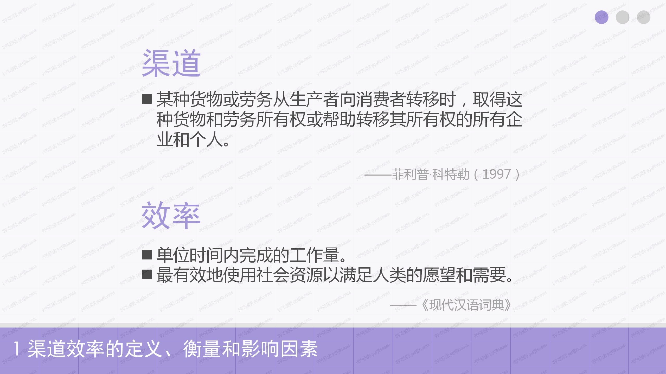 渠道效益参考答辩ppt模板