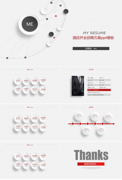 酒店开业招聘方案ppt模板