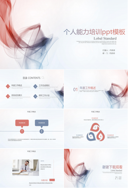 个人能力培训ppt模板