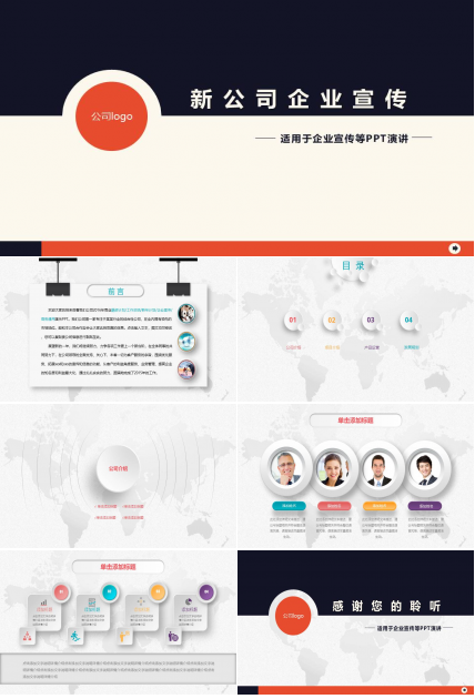 新企业公司成立方案模ppt模板