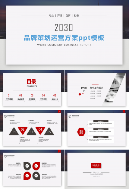 品牌策划运营方案ppt模板