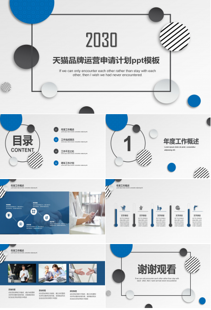 天猫品牌运营申请计划ppt模板