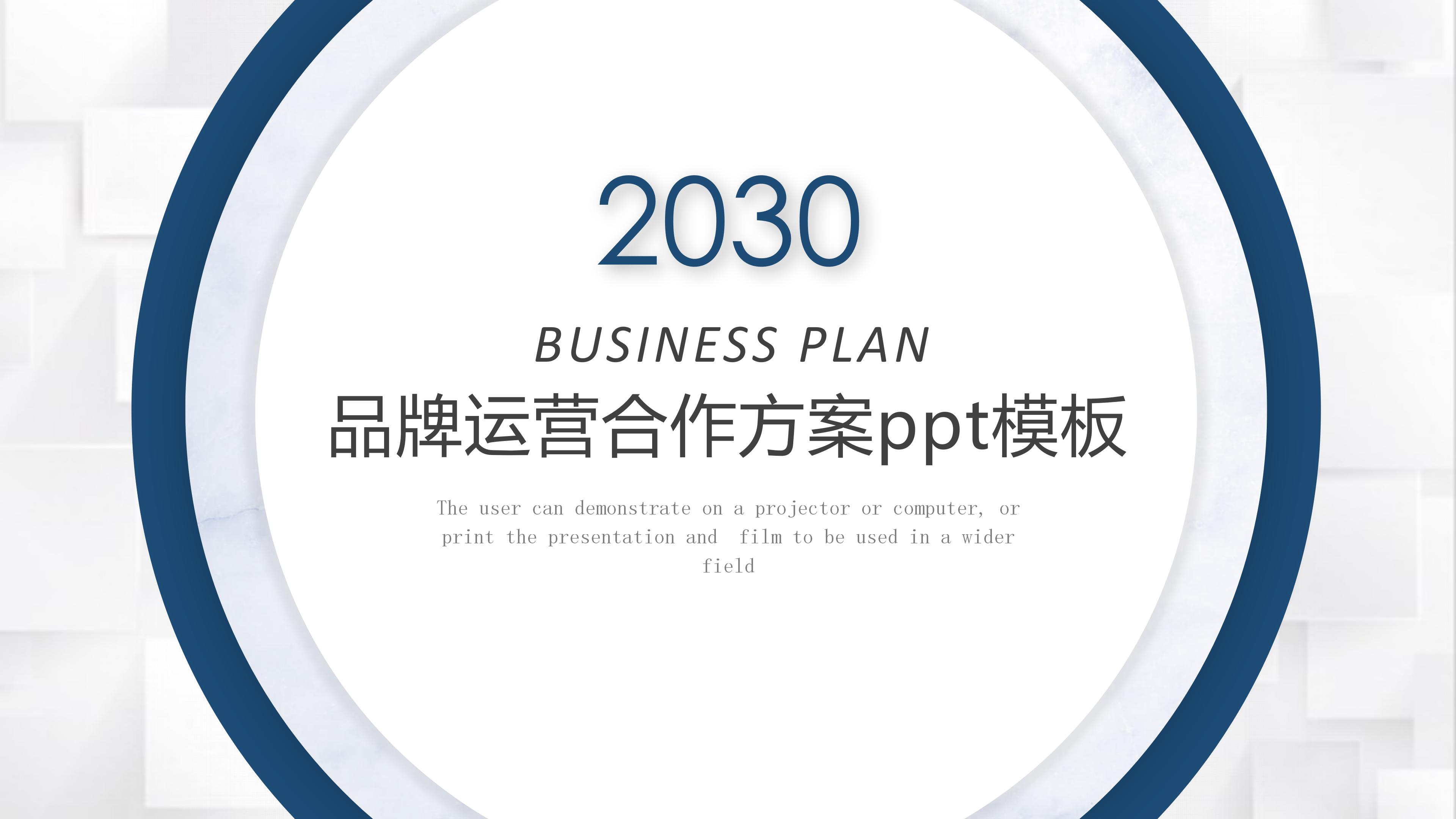 品牌运营合作方案ppt模板