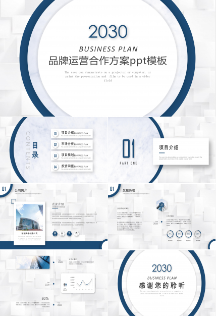 品牌运营合作方案ppt模板