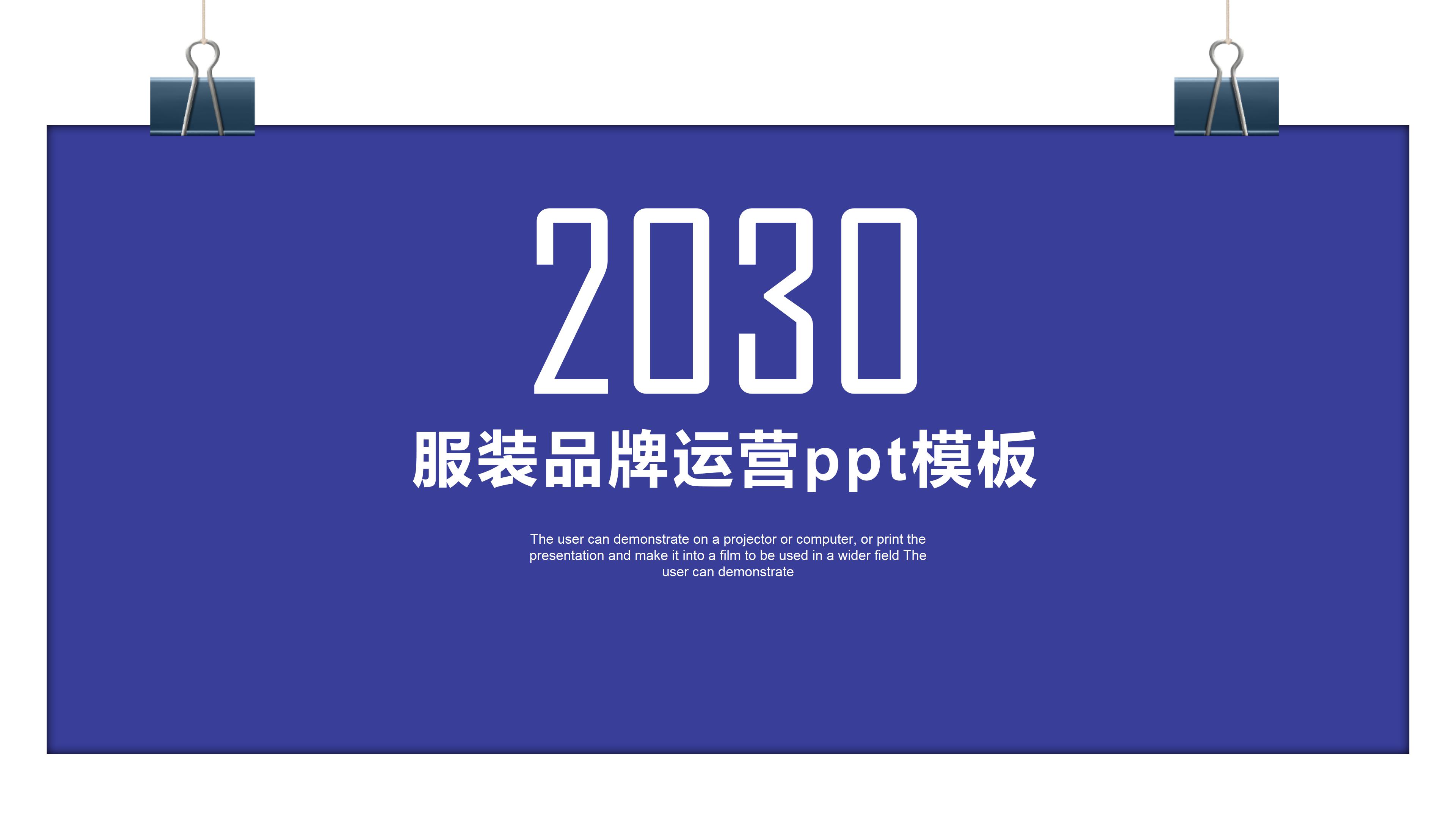 服装品牌运营ppt模板